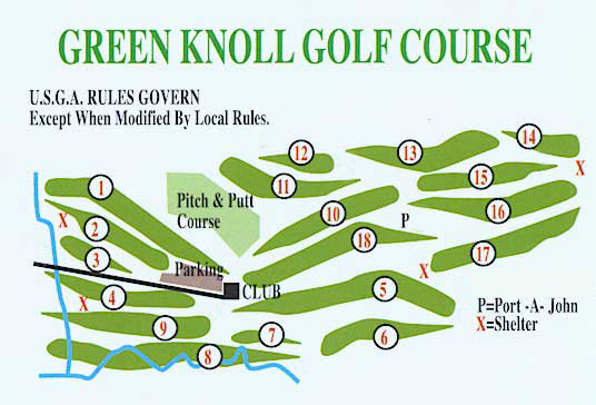 Course Layout Green Knoll Golf Course